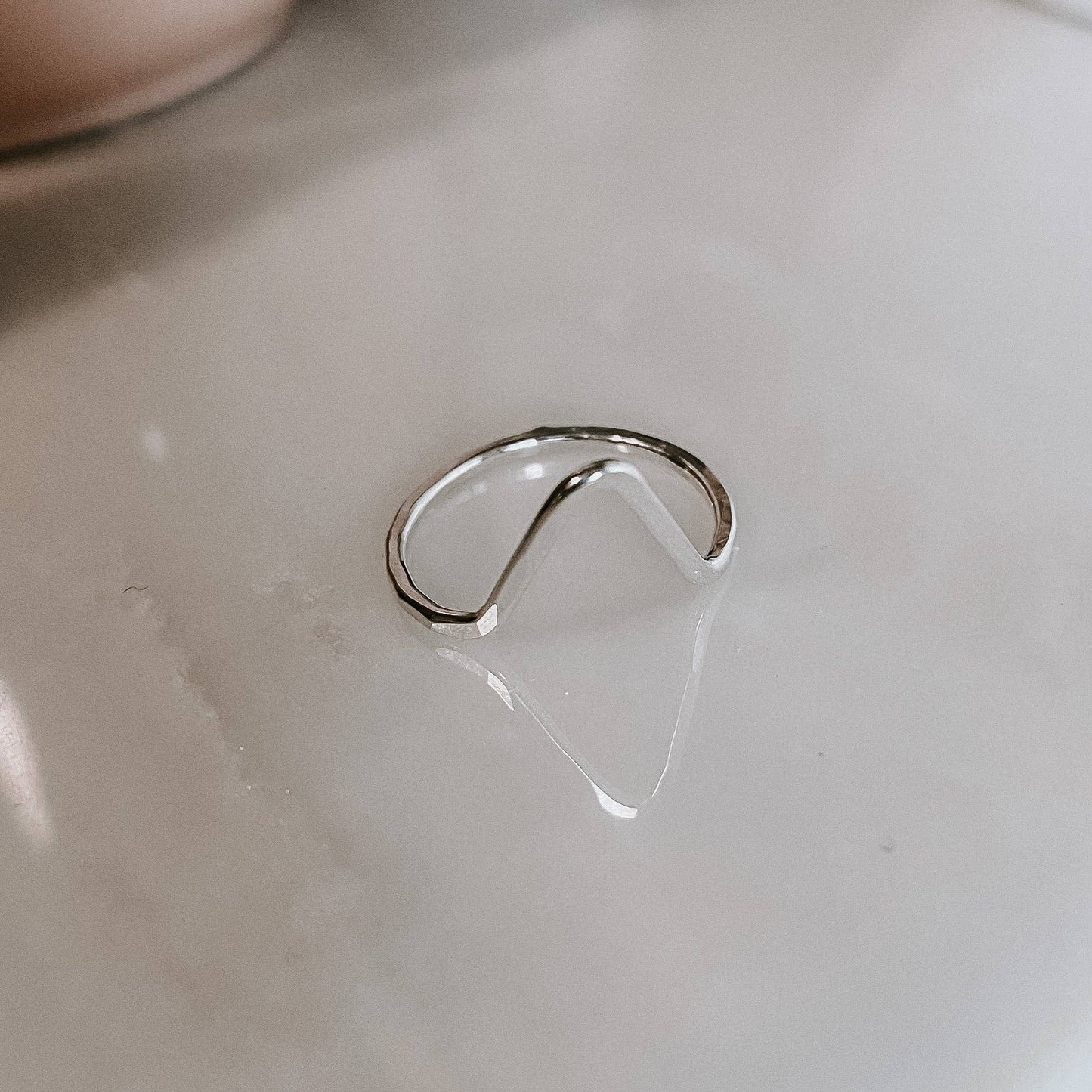 Mountain Stacking Ring: Sterling Silver / 8
