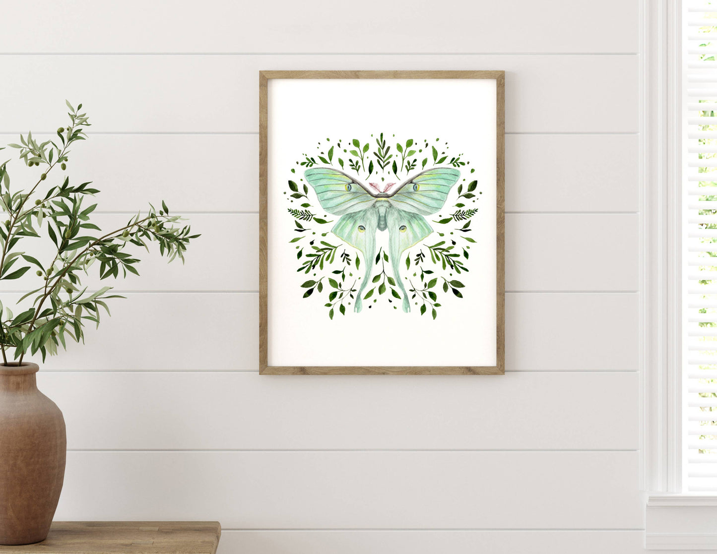 Luna Moth Watercolor Artwork Print