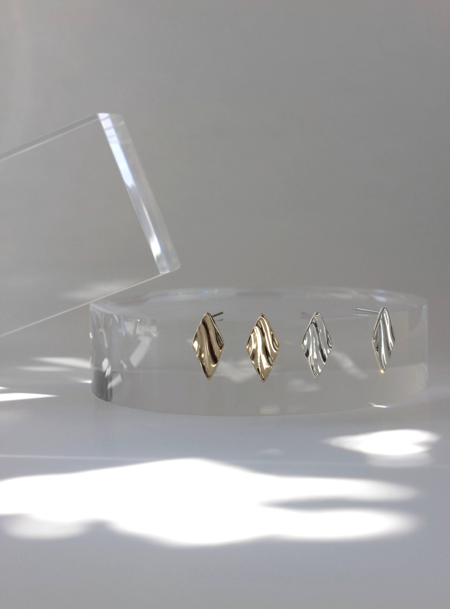 Sway Stud Earrings: Sterling silver