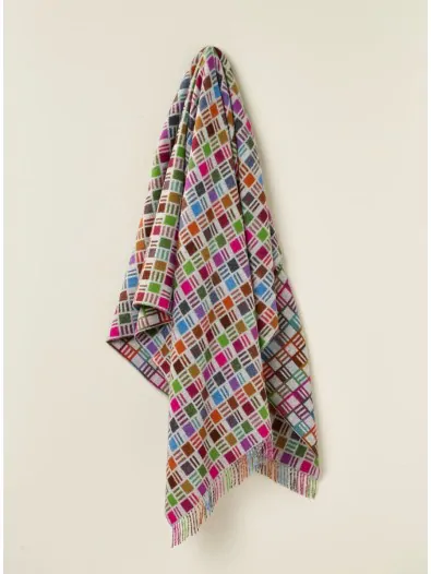 Contemporary Tile Merino Lambswool Throw
