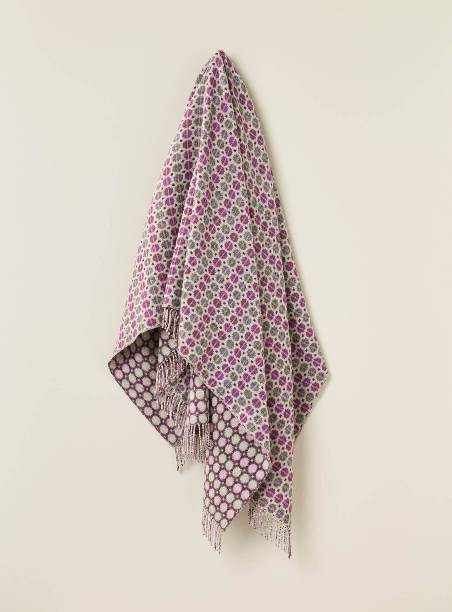 Gold Merino Lambswool Throw Made in England