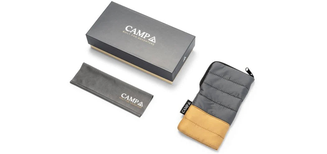 CAMP Topo Sunglasses- Matte Orange/Walnut