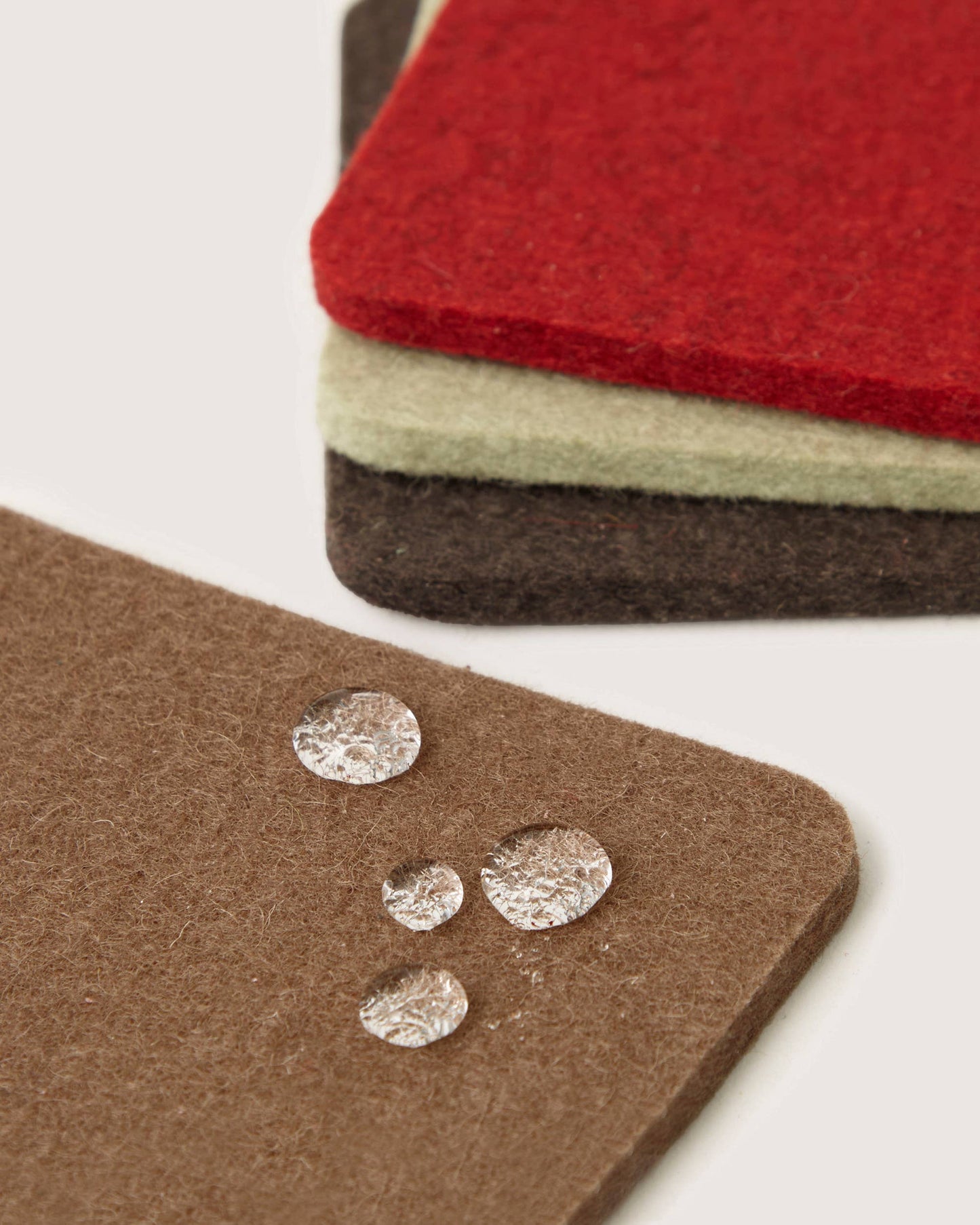 Bonfire- Merino Wool Square Coasters