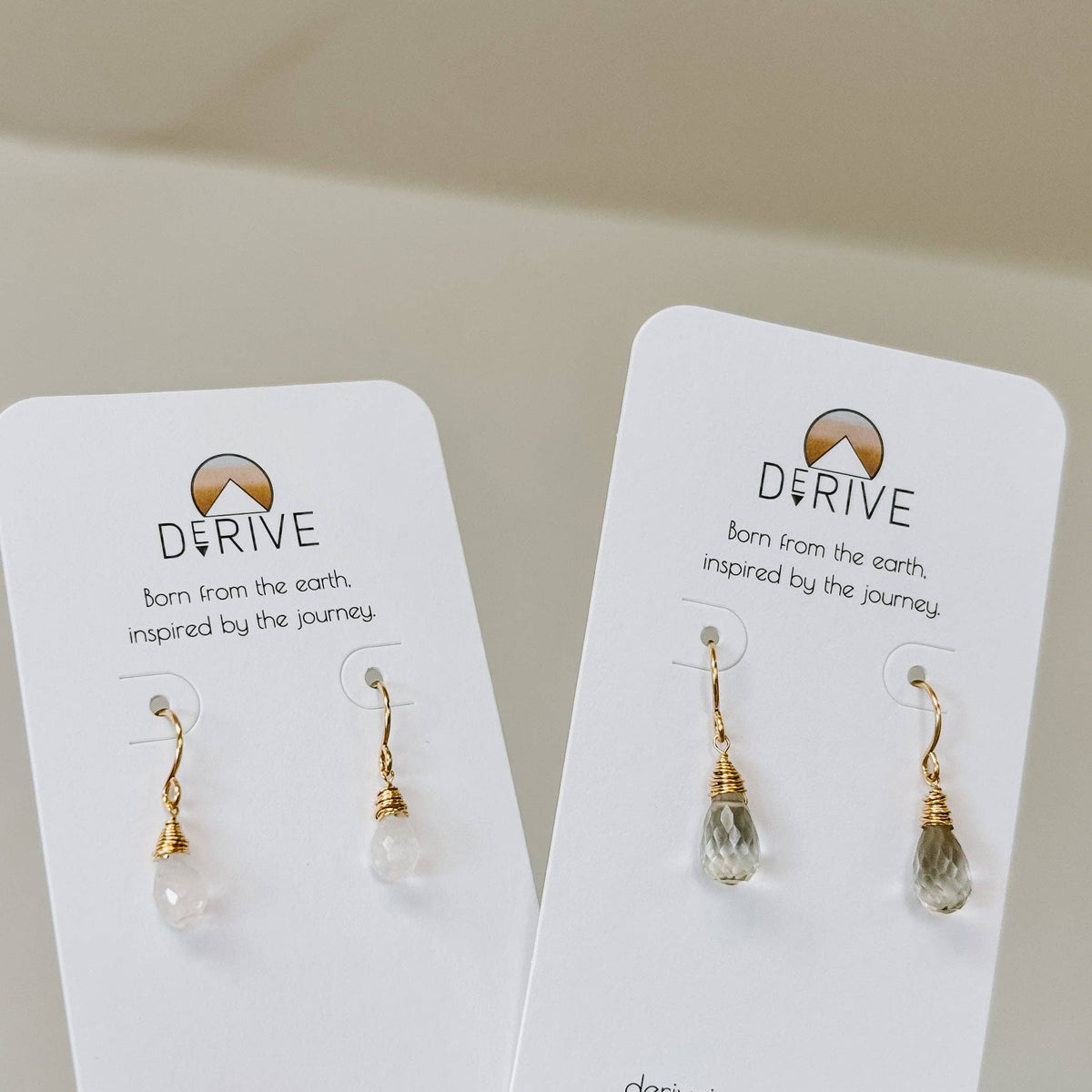 Mini Moonstone Drop Earrings SS