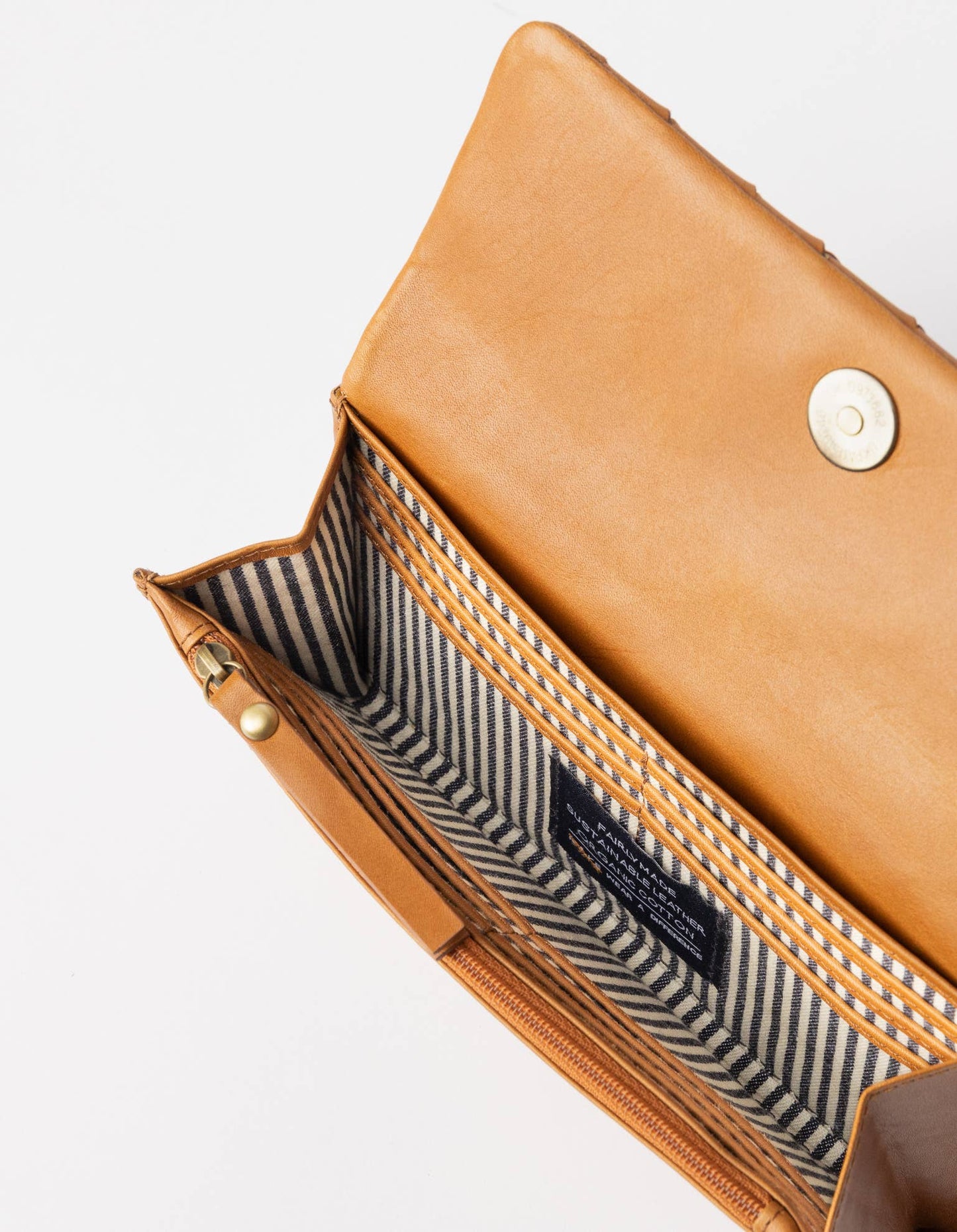 Pau's Pouch - Cognac Woven Leather
