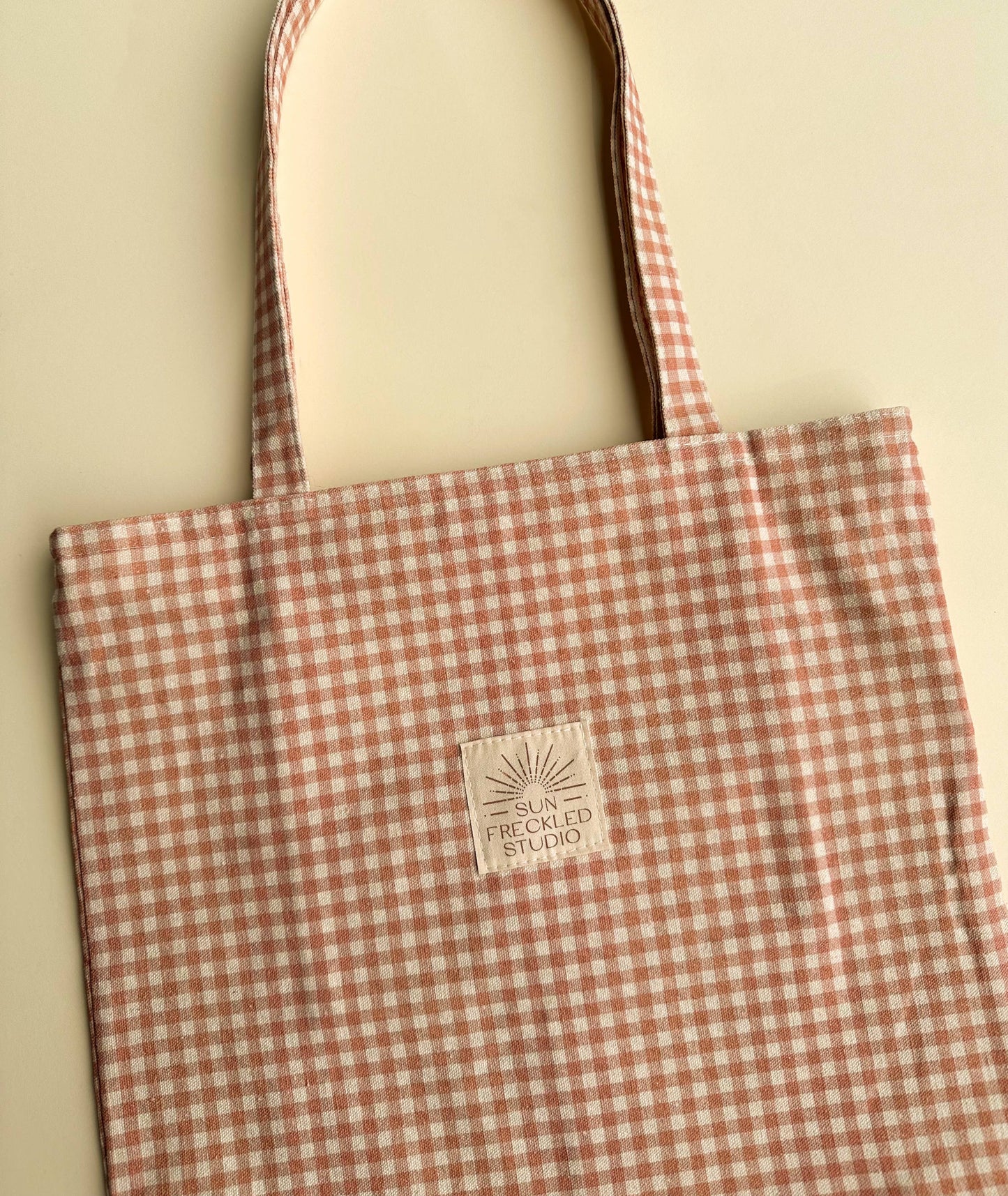 Chai Gingham Tote Bag