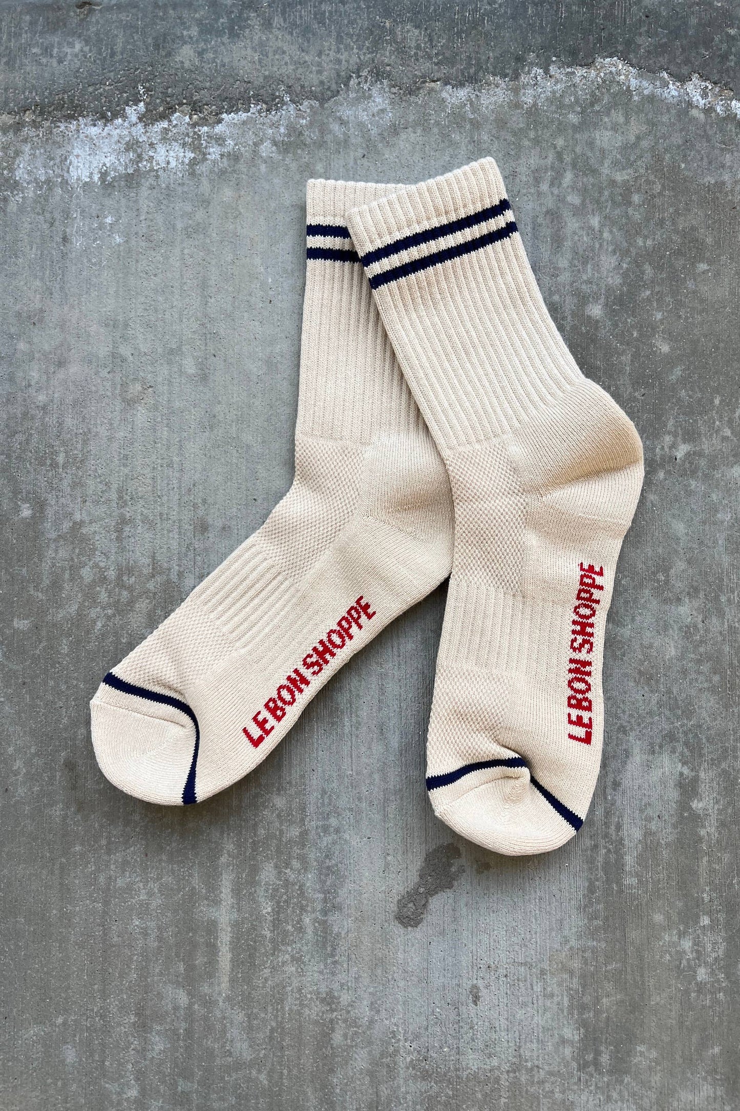 Boyfriend Socks: Blue Grey