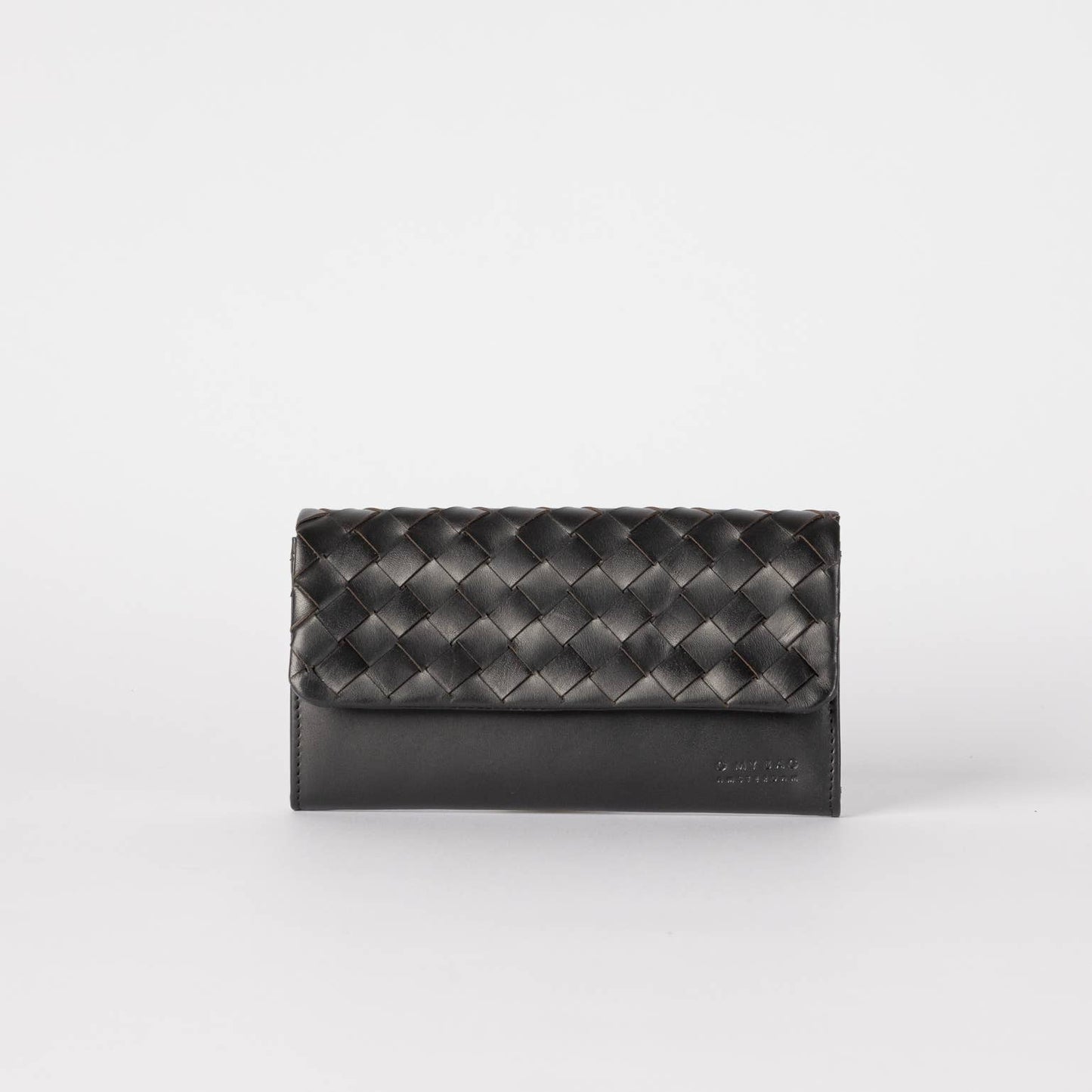 Pau's Pouch - Black Woven Leather