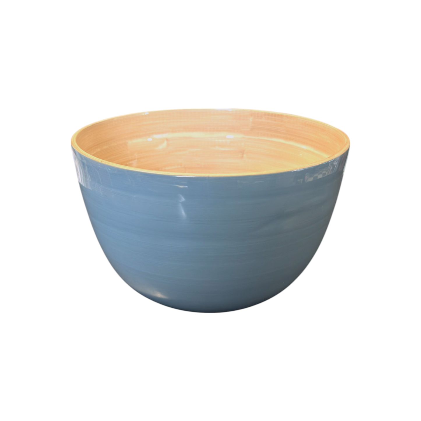 Bamboo Serving Bowl: Turquoise