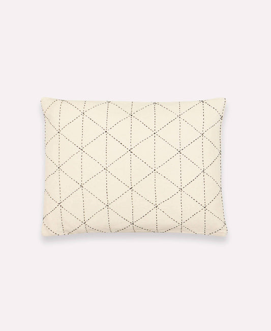 Small Graph Throw Pillow: Bone