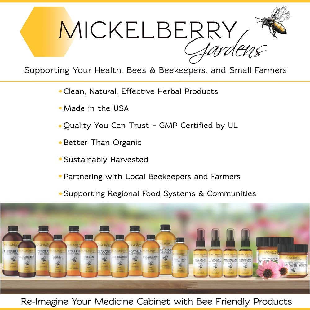 Raw Wildflower Honey: 12oz
