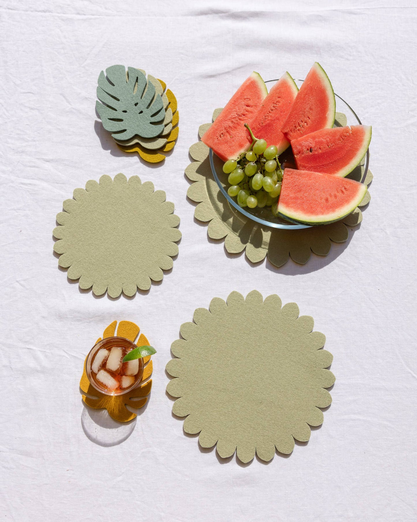 Crest Merino Wool 10" Trivet - Dew