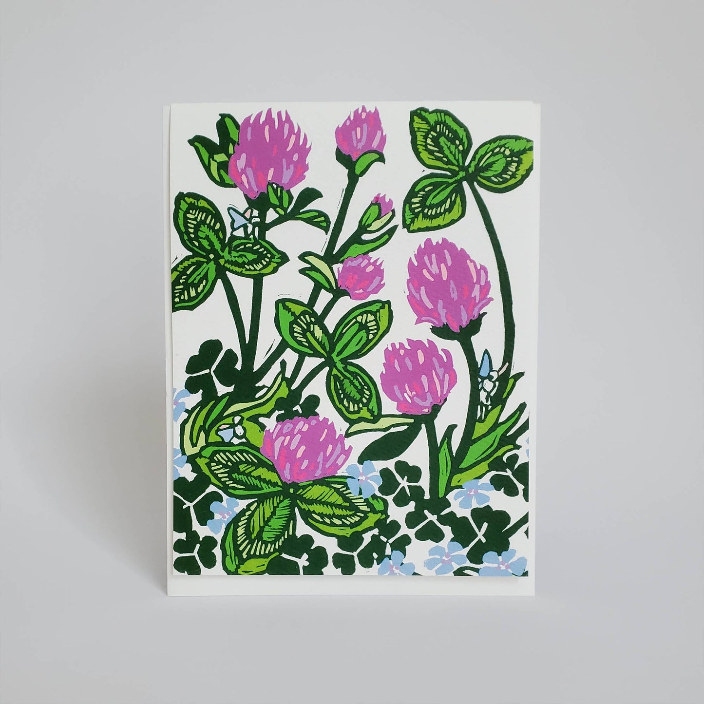 Assorted Spring Woodland Flower Blank Note Card Set of 8