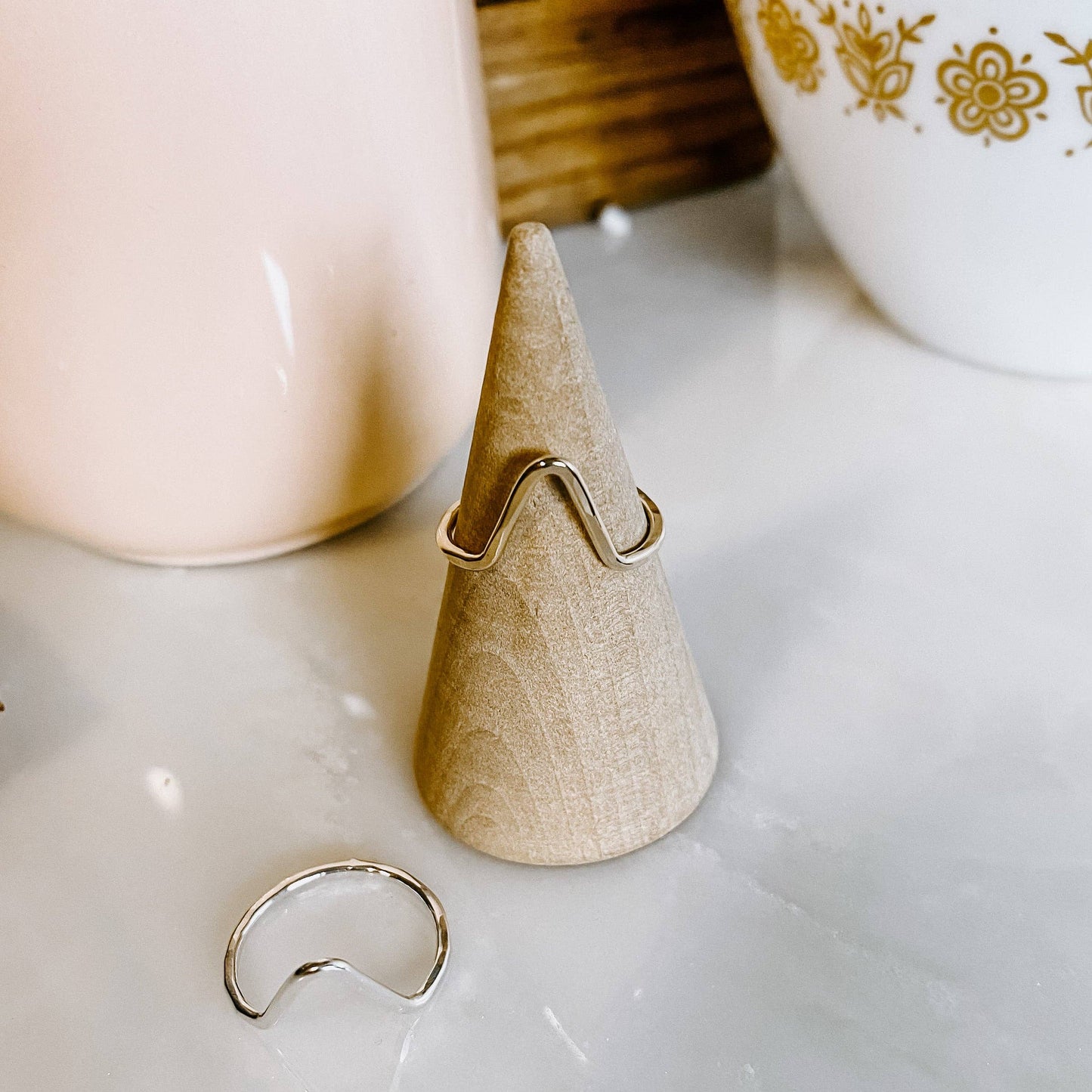Mountain Stacking Ring: Sterling Silver / 8