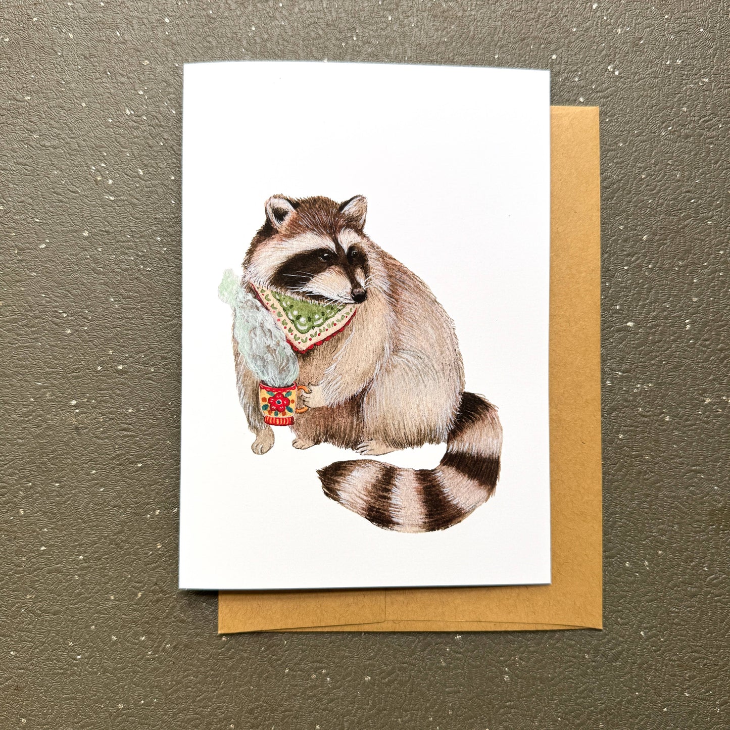 Critters and Cups - Rocky Raccoon