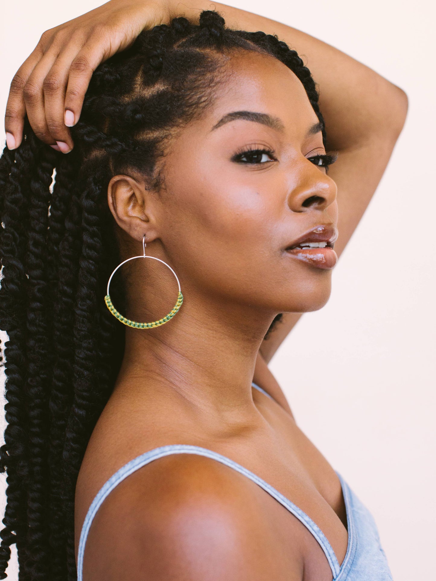 Macramé Hoops: Sundance & Fennel
