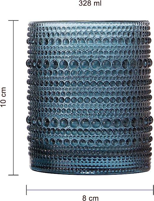 Beaded Tumbler Glass