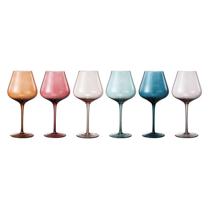Pastel Crystal Wine Glass
