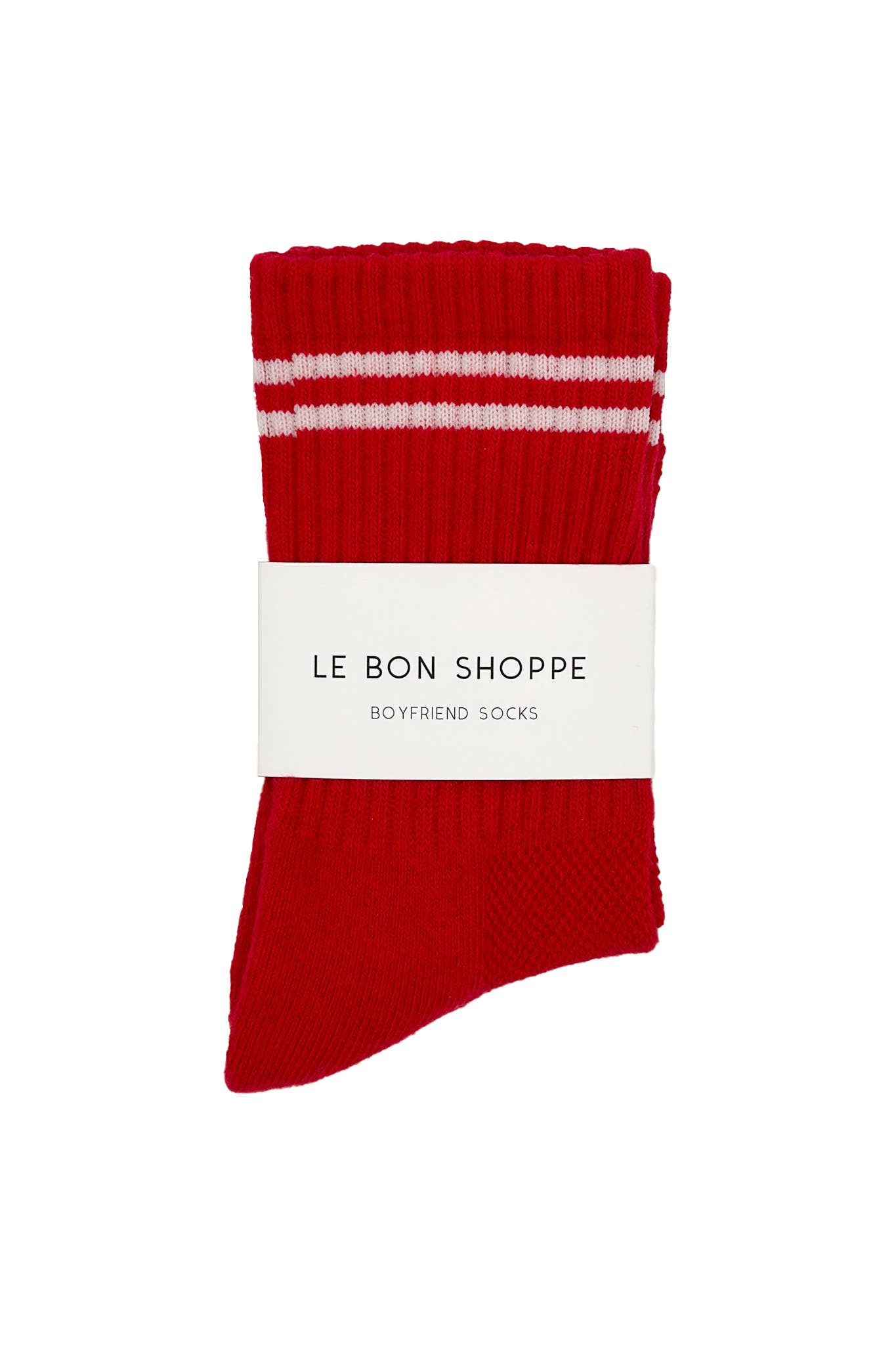 Boyfriend Socks: Cardinal