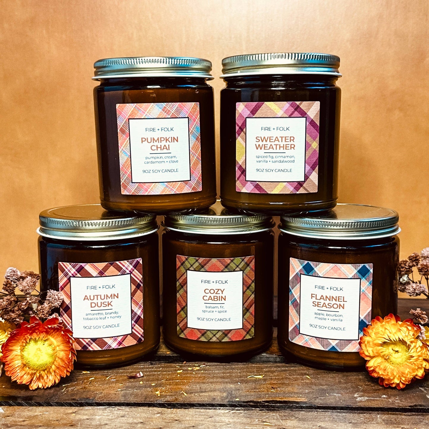 Flannel Season | 9oz Wood Wick Candle