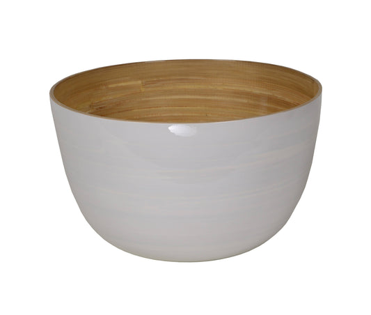 Bamboo Mixing Bowl: White