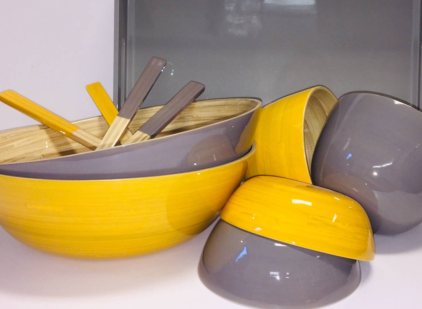 Ice Blue Bamboo Classic Bowl