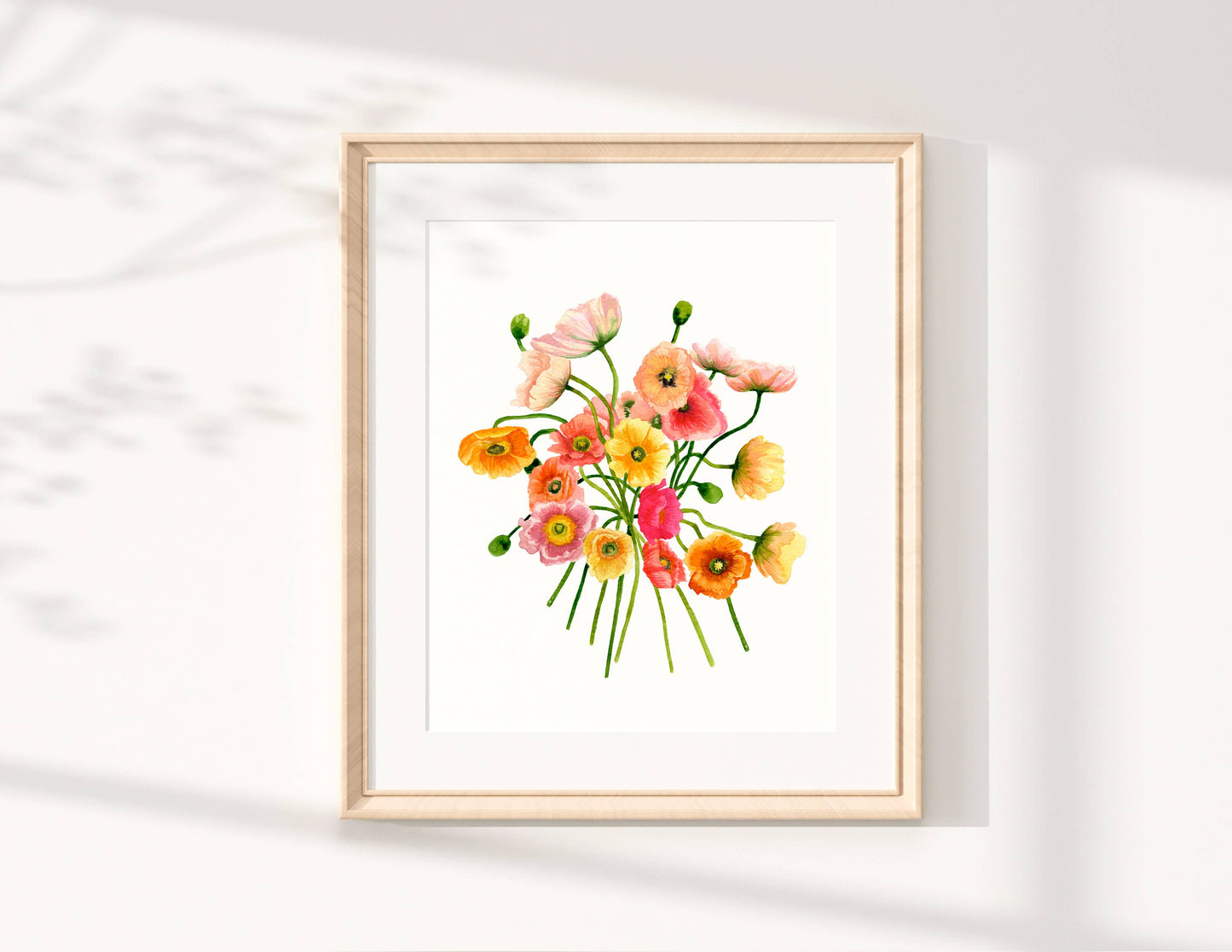 Poppies Watercolor Art Print