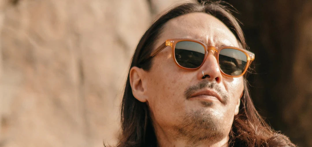 CAMP Topo Sunglasses- Matte Orange/Walnut