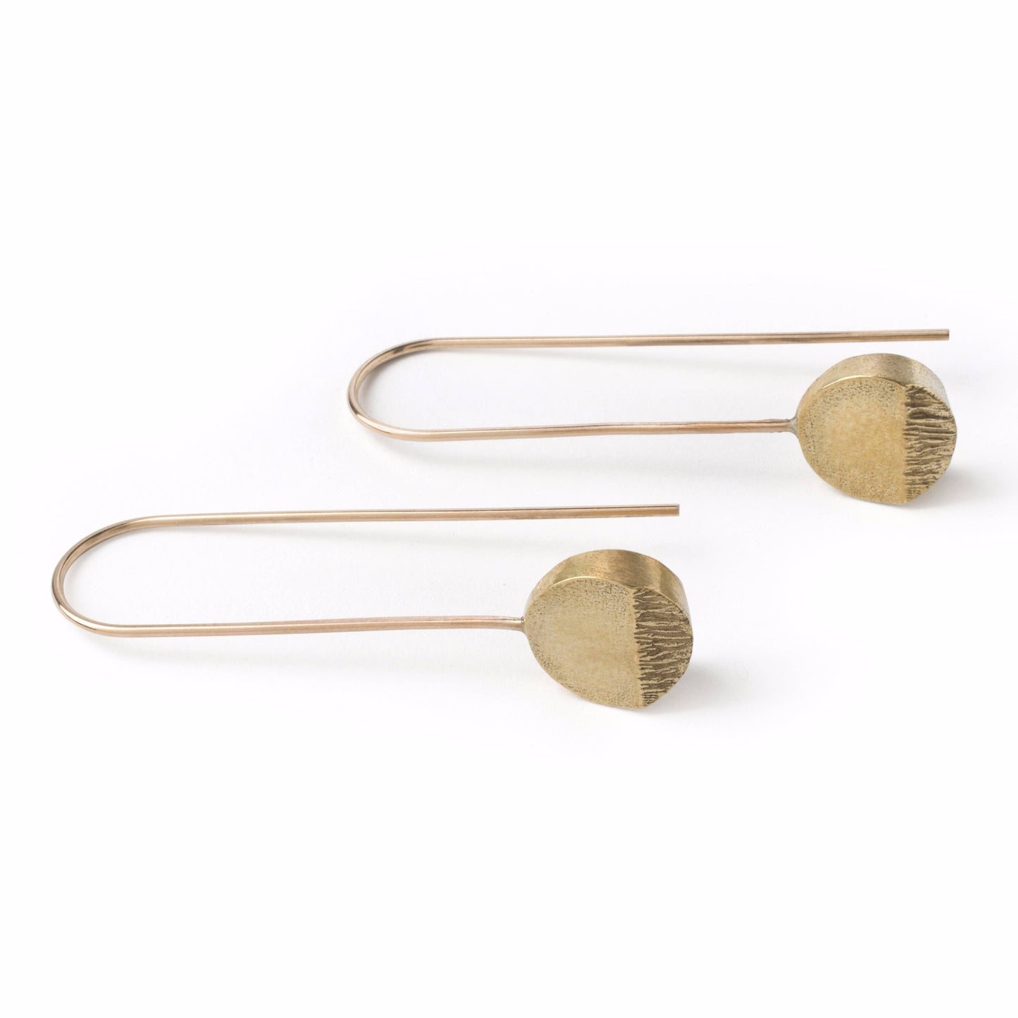 Brass Eclipse GF Hook Earrings