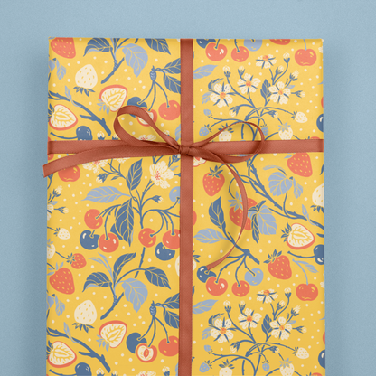 Strawberries Wrapping Paper