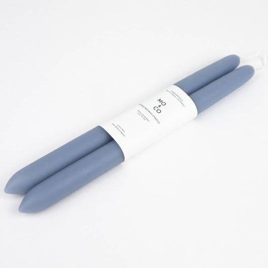 Tapered Dipped Candles | Frosty Blue