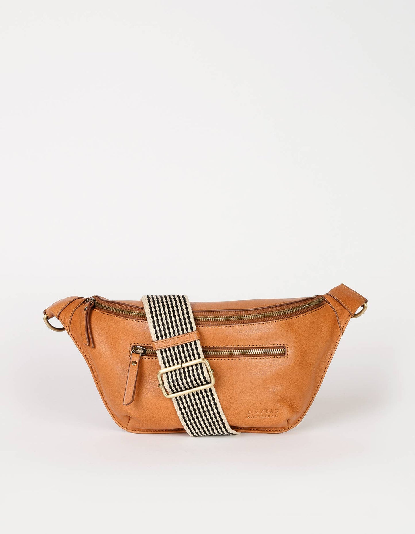 Leather Bag Drew Bum Bag - Wild Oak Soft Grain (two straps)