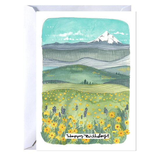 Mt Hood and Wildflowers