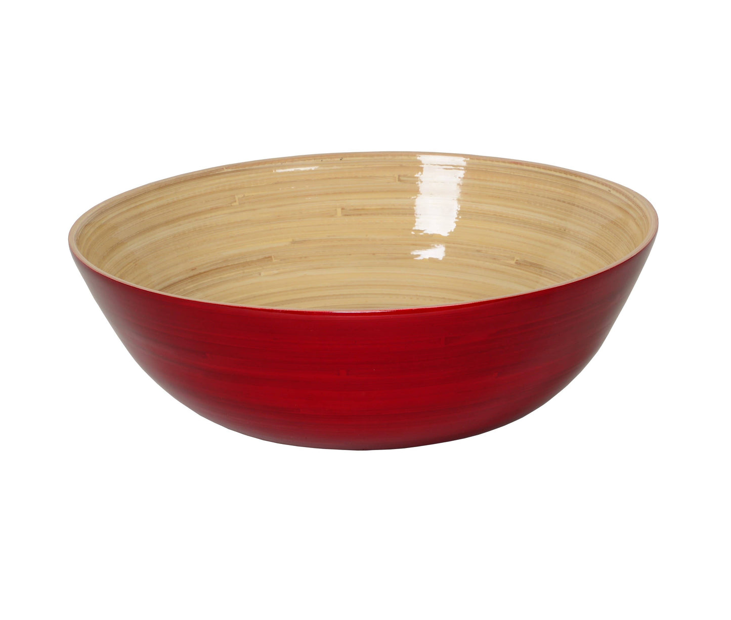 Large Shallow Bamboo Bowl