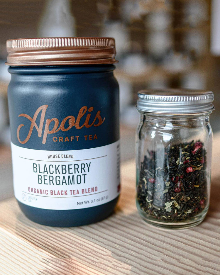 Apolis Tea organic blackberry bergamot teas at Poppy & Hawk