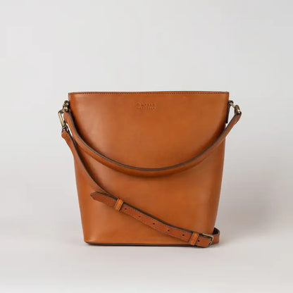 Bobbi Bucket Bag Maxi - Cognac Classic Leather