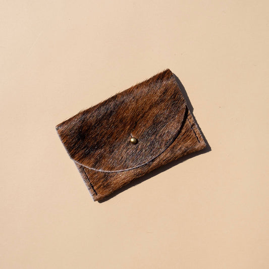 Cardholder - Brindle Hair on Hide