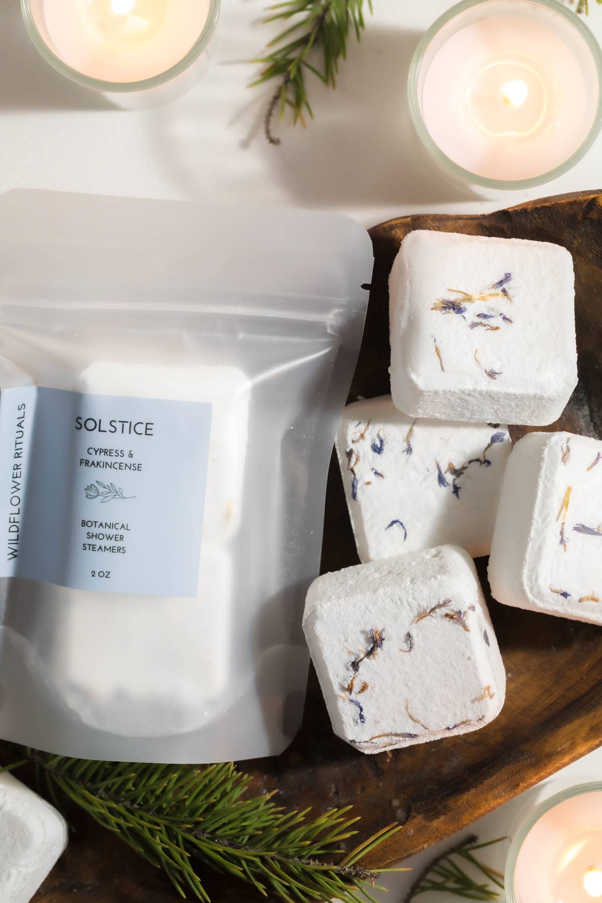 Botanical Shower Steamers - Cypress Frankincense