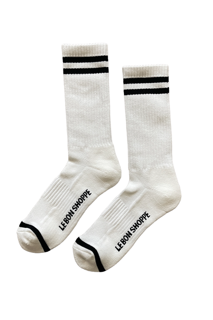 Le Bon Shoppe - Extended Boyfriend Socks: Noir