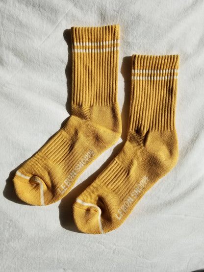 Boyfriend Socks: Cashew