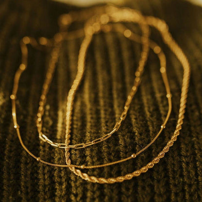 Gold Filled Rope Necklace