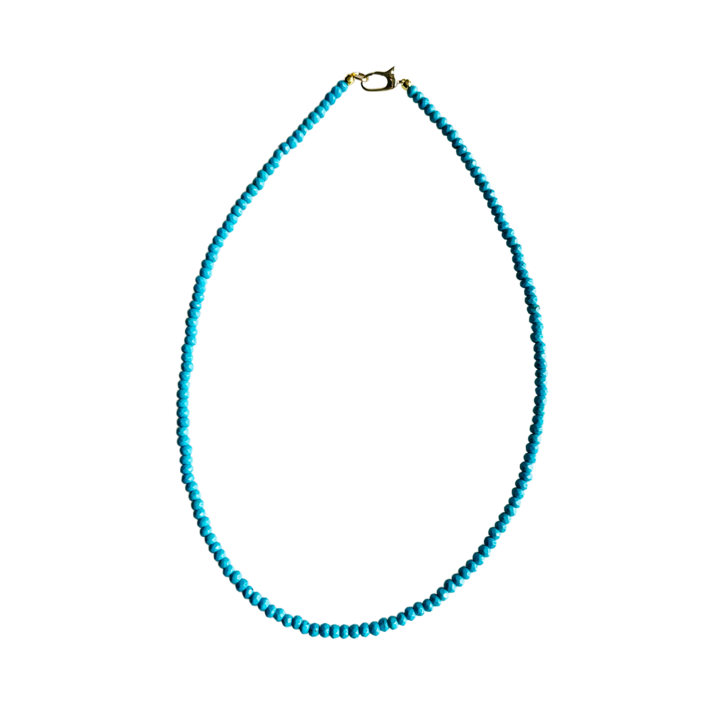 Market and King - Dainty Candy Gemstone Necklace: Turquoise
