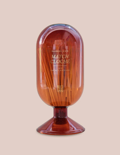 Glass Match Cloche | Amber