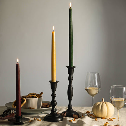 Beeswax Taper Candles – Moss / 12"