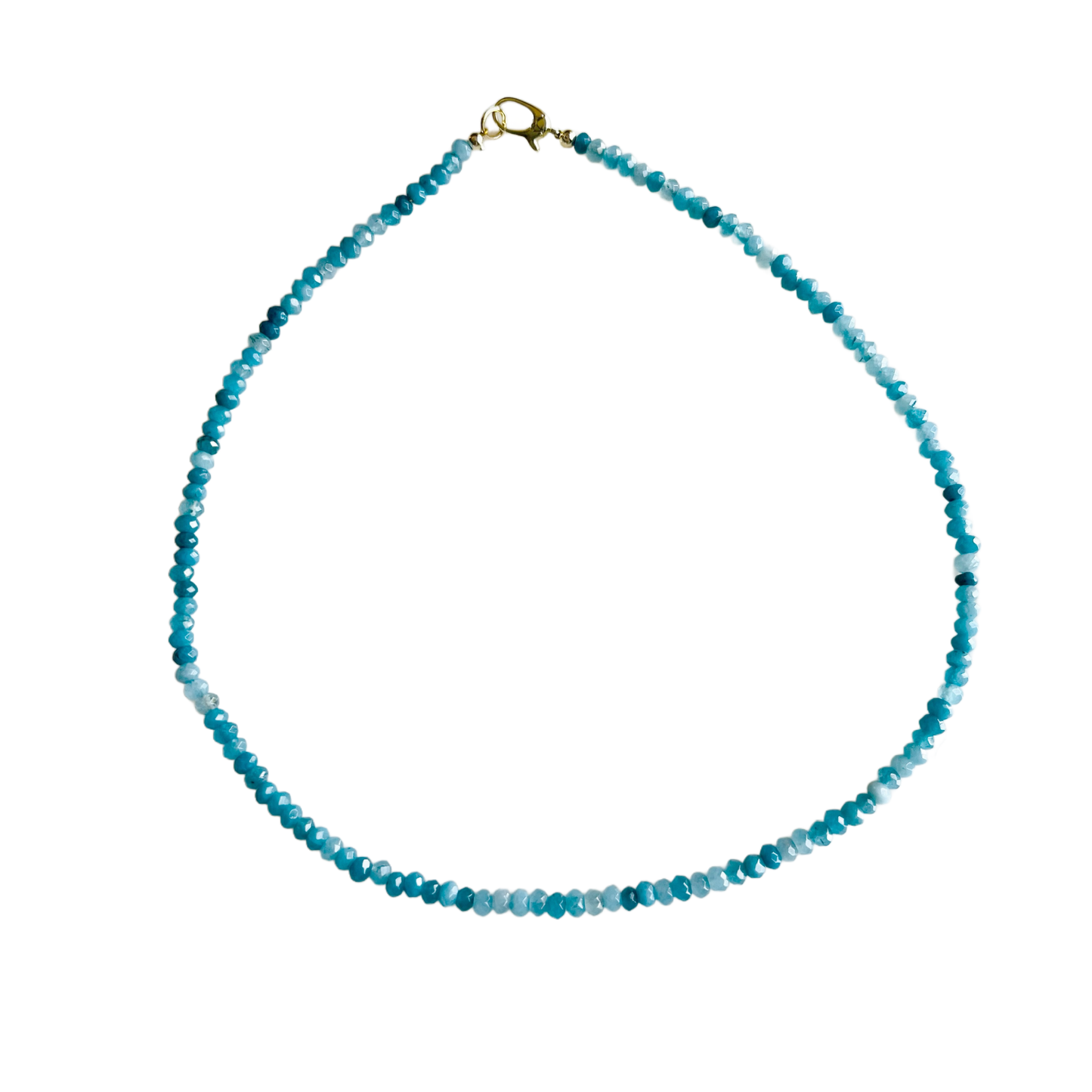 Market and King - Dainty Candy Gemstone Necklace: Turquoise