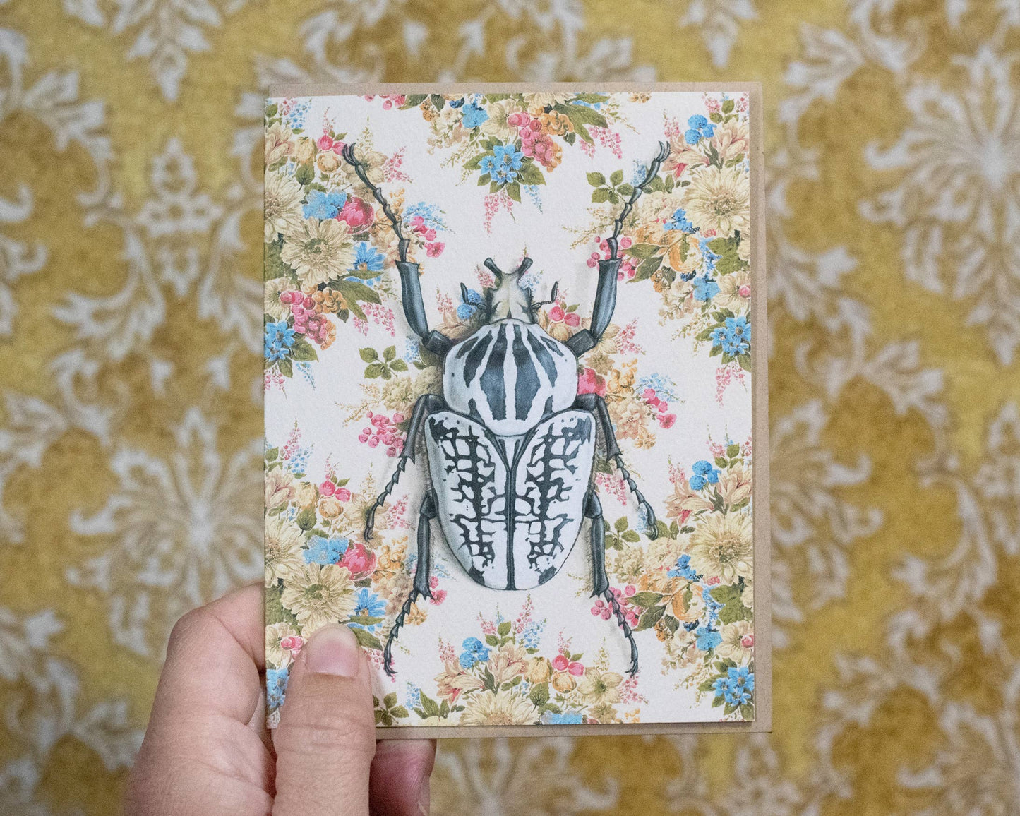 Emily Uchytil - Goliath Beetle - Note Card