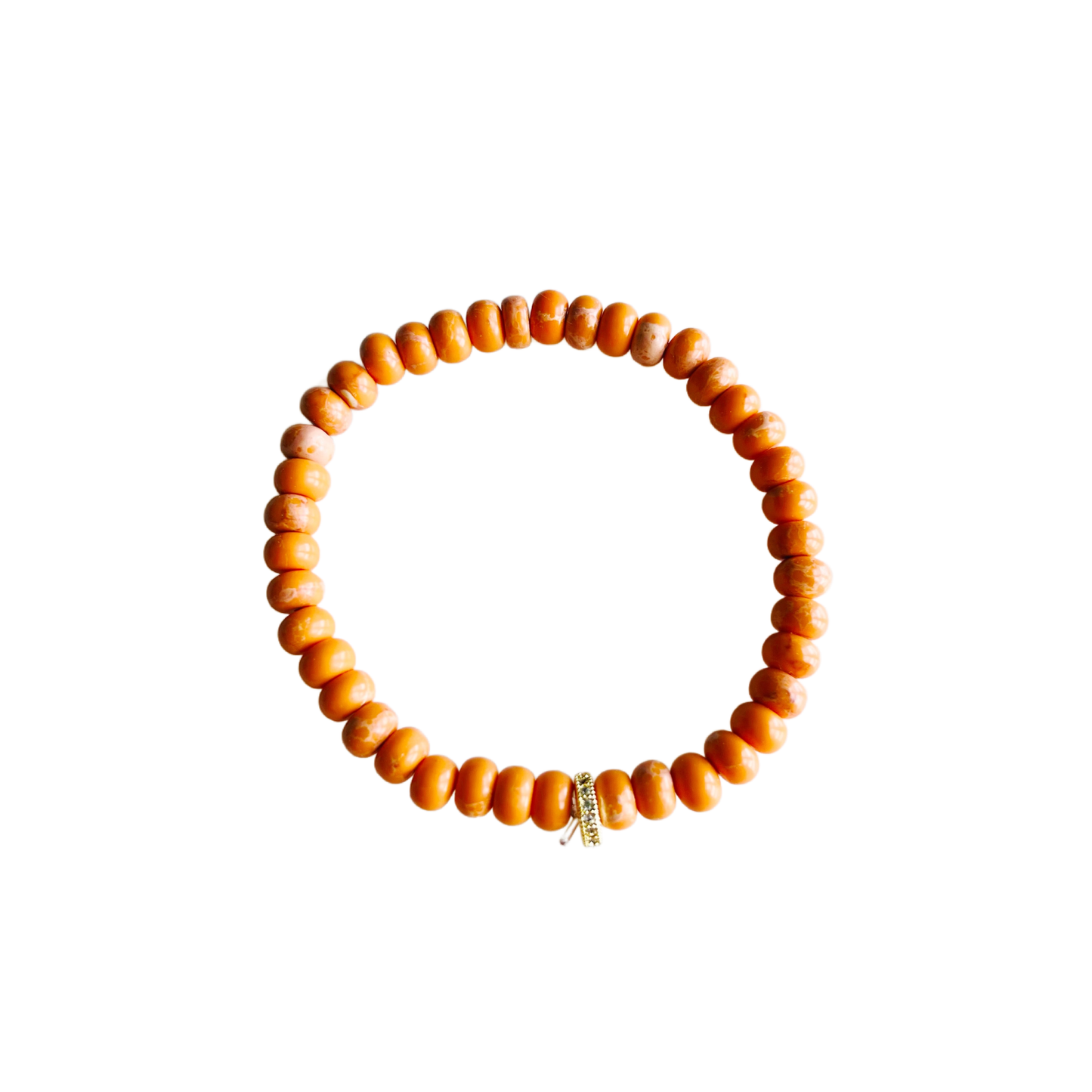 Market and King - Candy Stretch Bracelets: Matte Turquoise Imperial Jasper