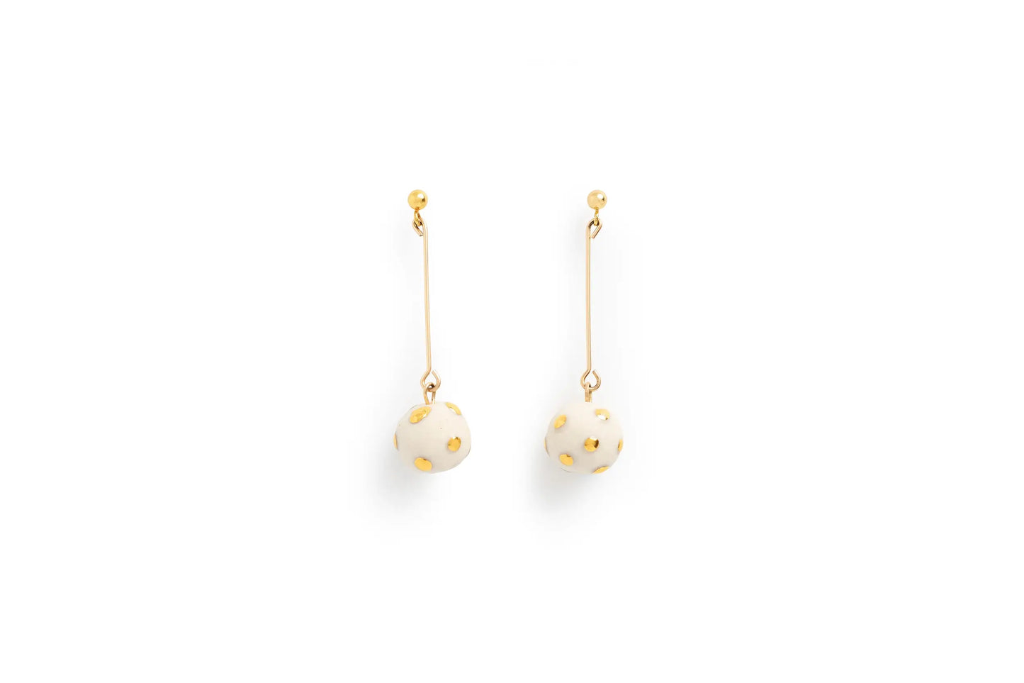 Porcelain Polka Dot Swing Drops