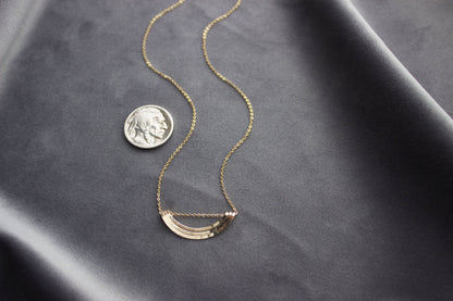 Rainbow, Delicate Necklace 14K Gold Fill