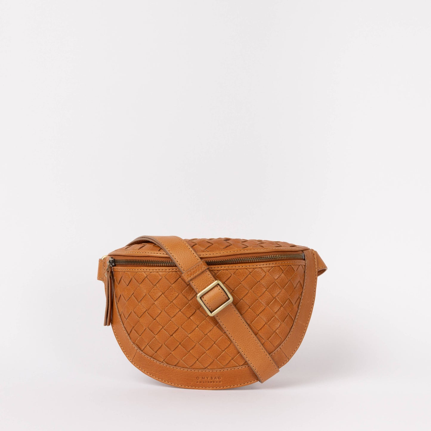 Ray Bumbag - Wild Oak Woven Soft Grain Leather